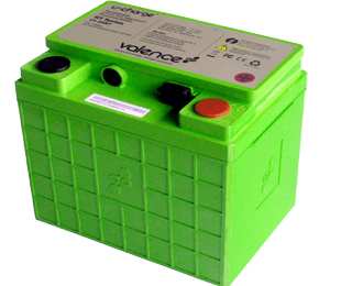 Litiumbatteriet Litium-20Ah-25V är på 25.6 Volt och har dimensionen 196 x 135 x 175 mm 