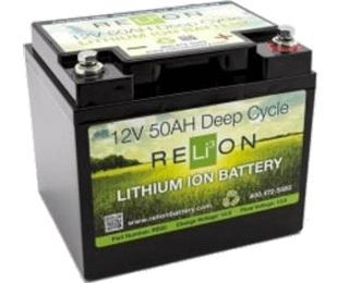 Litiumbatteriet Litium-50Ah-12V är på 12.8 Volt och har dimensionen 225 x 125 x 208 mm 